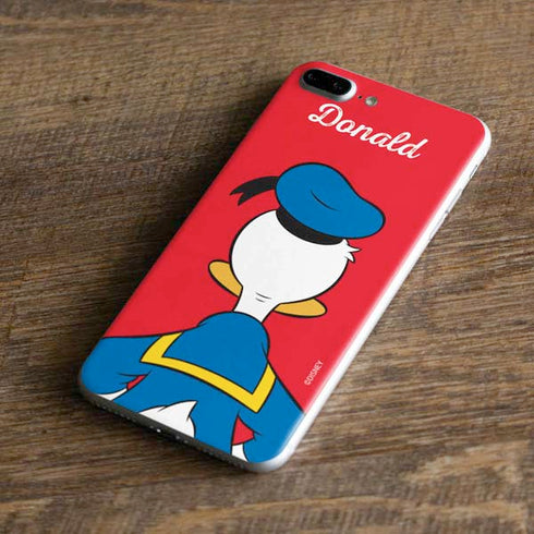 Disney Friends Donald Duck Backwards iPhone 8 Plus Skin
